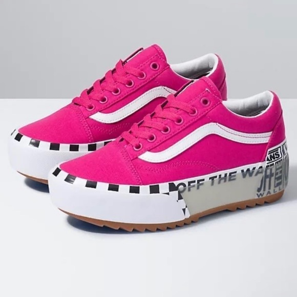 [SOLD]💖VANS Old Skool Stacked Pink Size 7 Women's Shoes EUC💖 - Picture 1 of 11